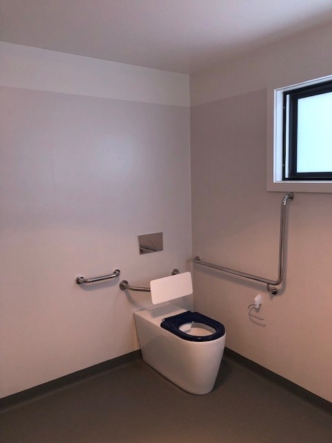Accessible toilet designed to support safety, comfort and independence.