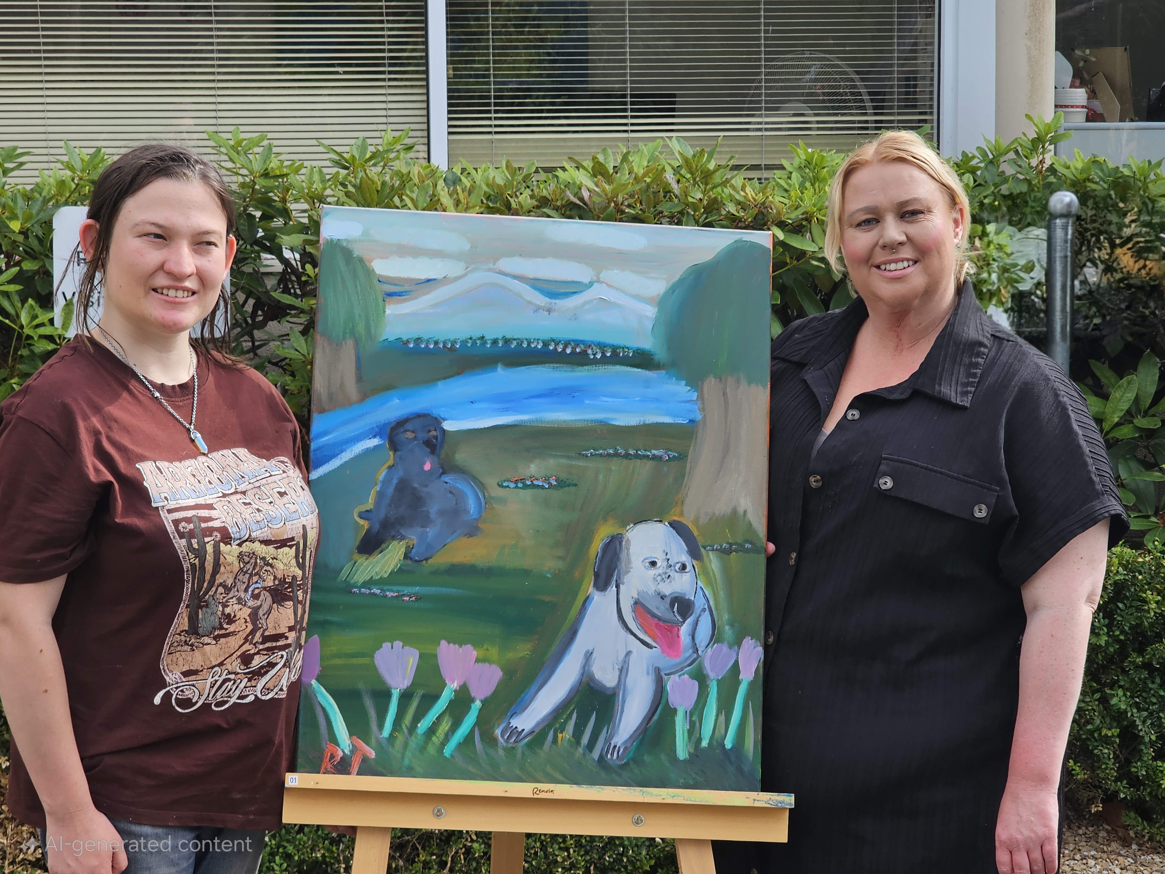 Rosie delivers her latest commission