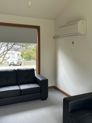 The light and bright unit has split system heating and cooling to keep the temperature inside the property just right.